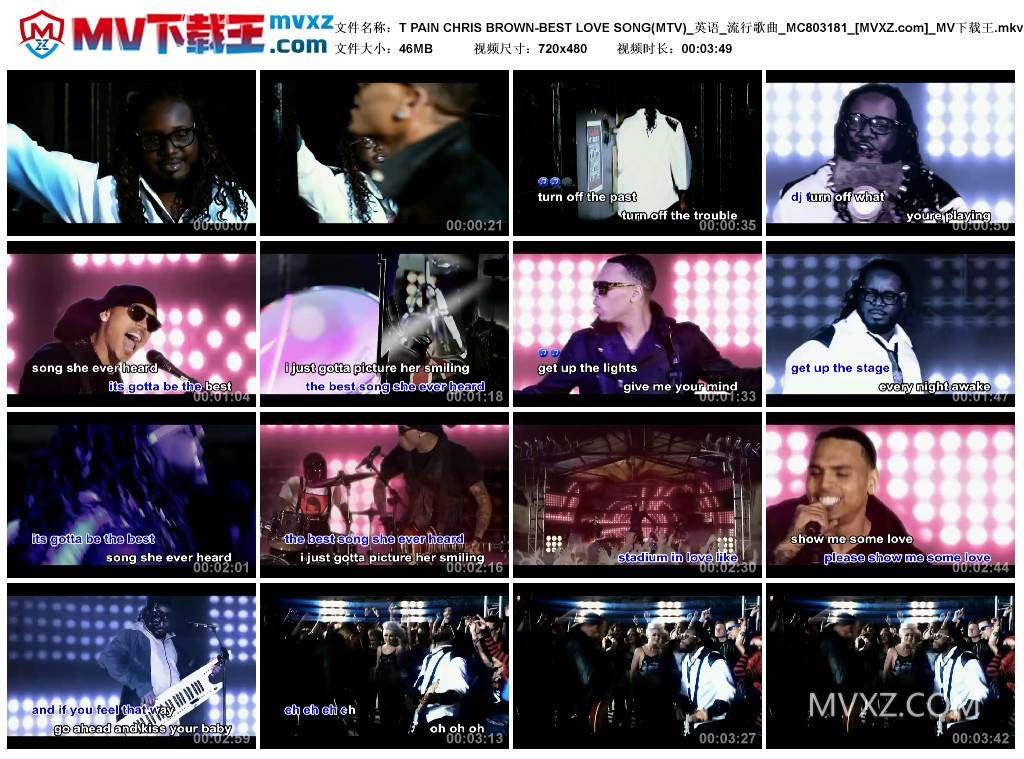 T PAIN CHRIS BROWN-BEST LOVE SONG(MTV)_英语_流行歌曲_MC803181